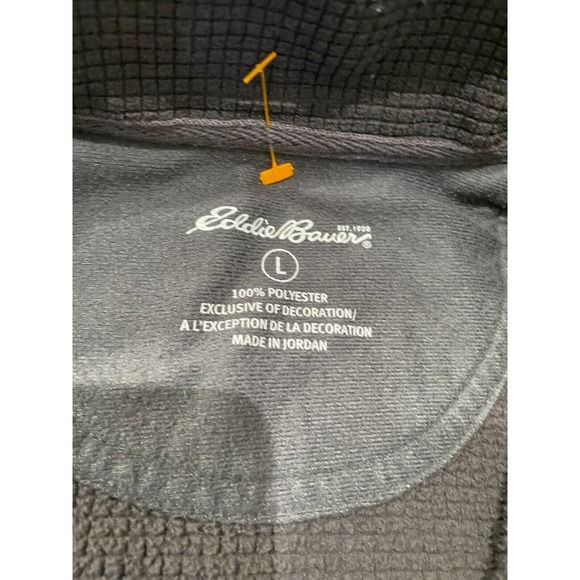 Eddie Bauer Men's 1/4 Zip Collared Long Sleeve SweatShirt Men's L - Picture 2 of 4